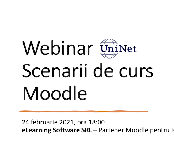 Webinar. Scenarii de curs Moodle