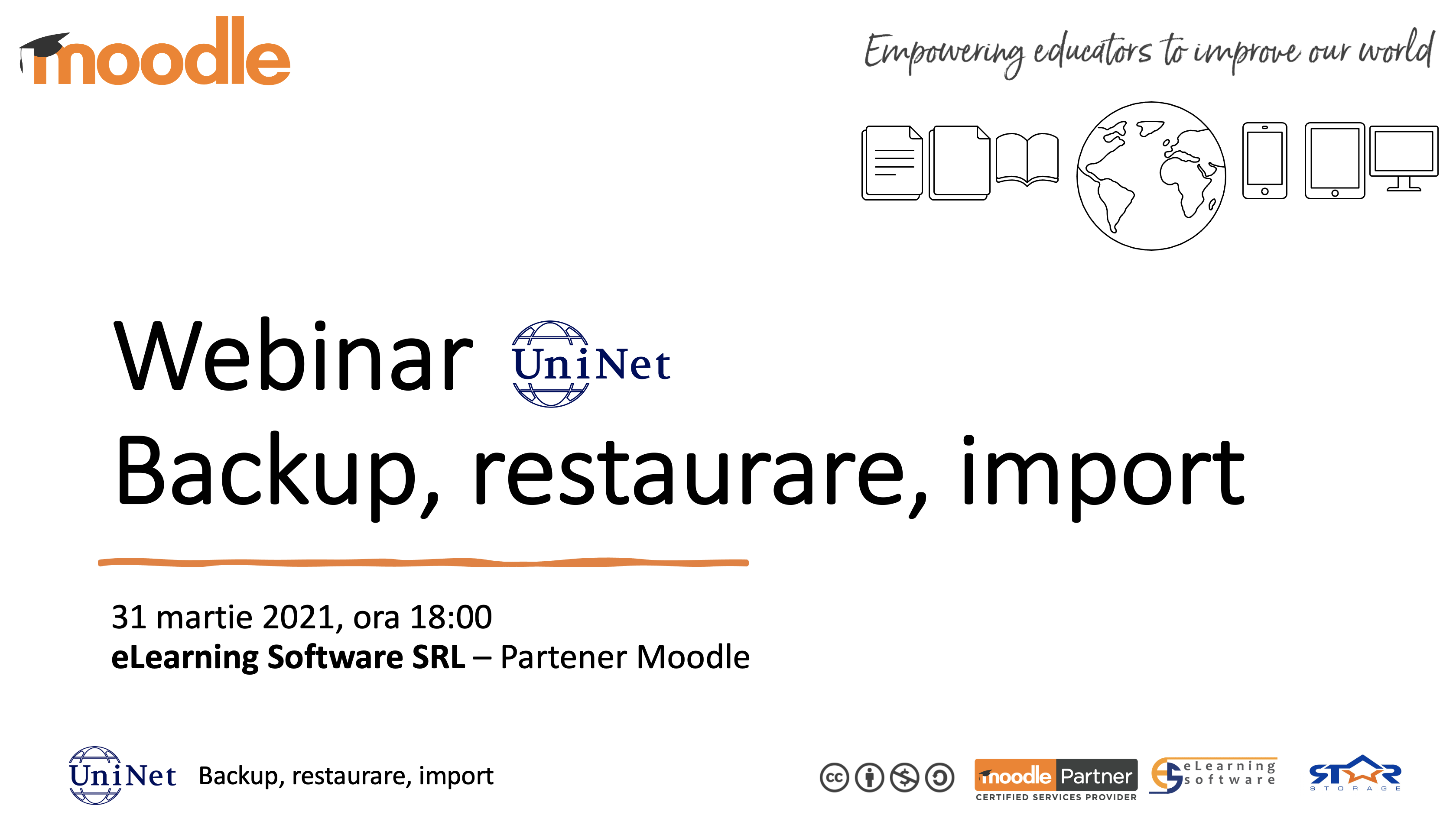 Webinar. Backup, Restaurare, Import