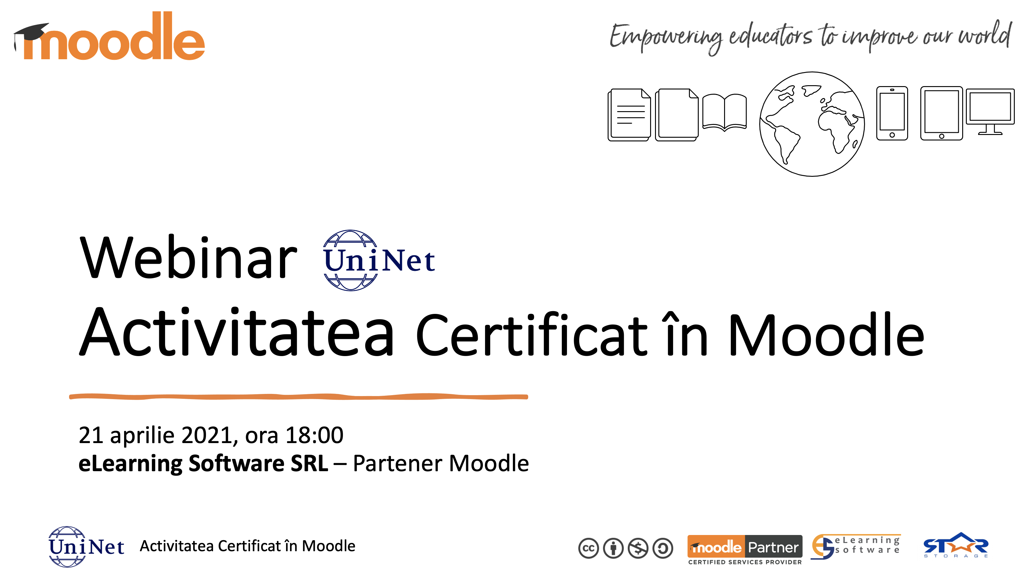 Webinar Activitatea Certificat în Moodle