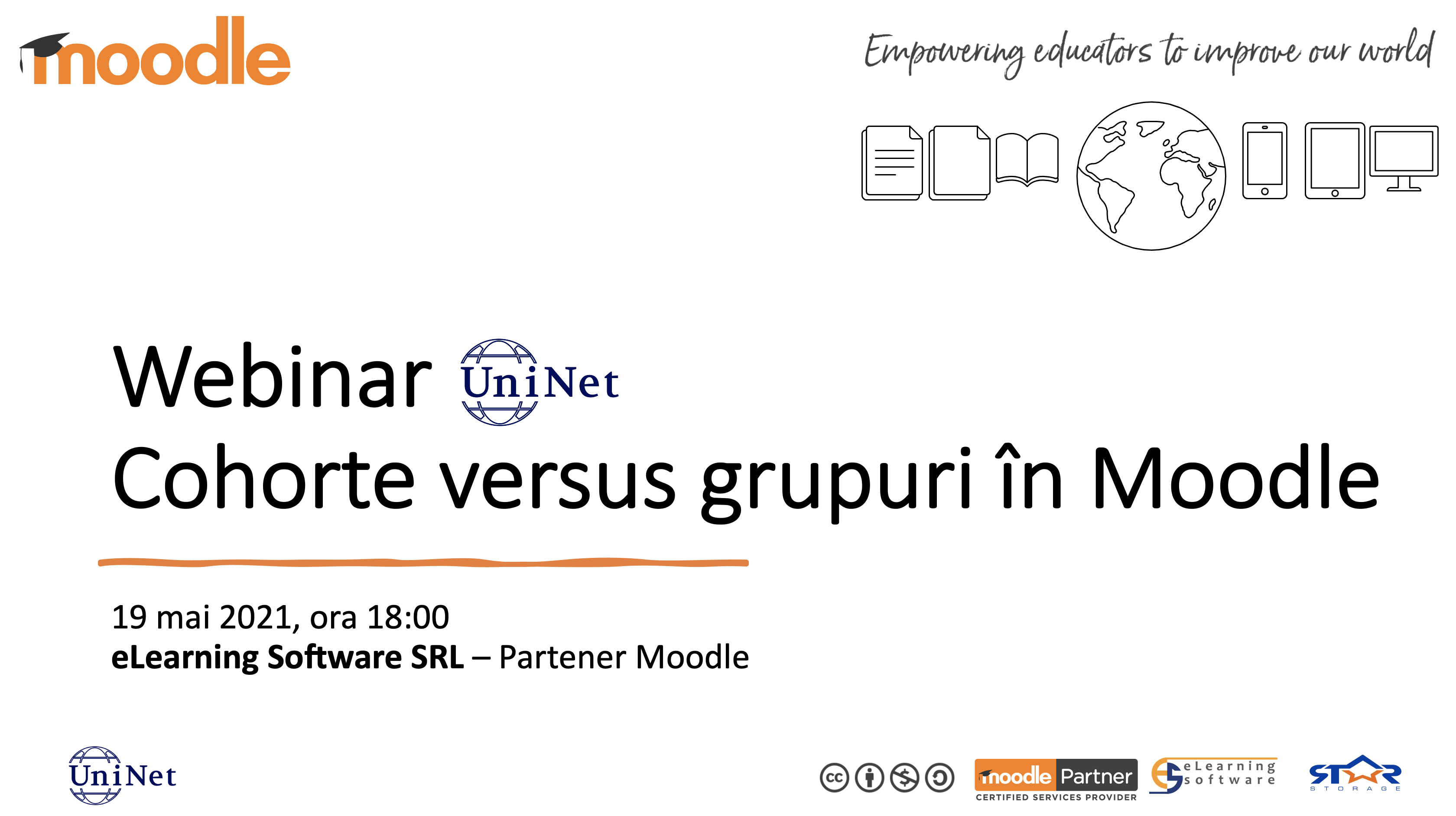 Webinar Cohorte versus grupuri în Moodle