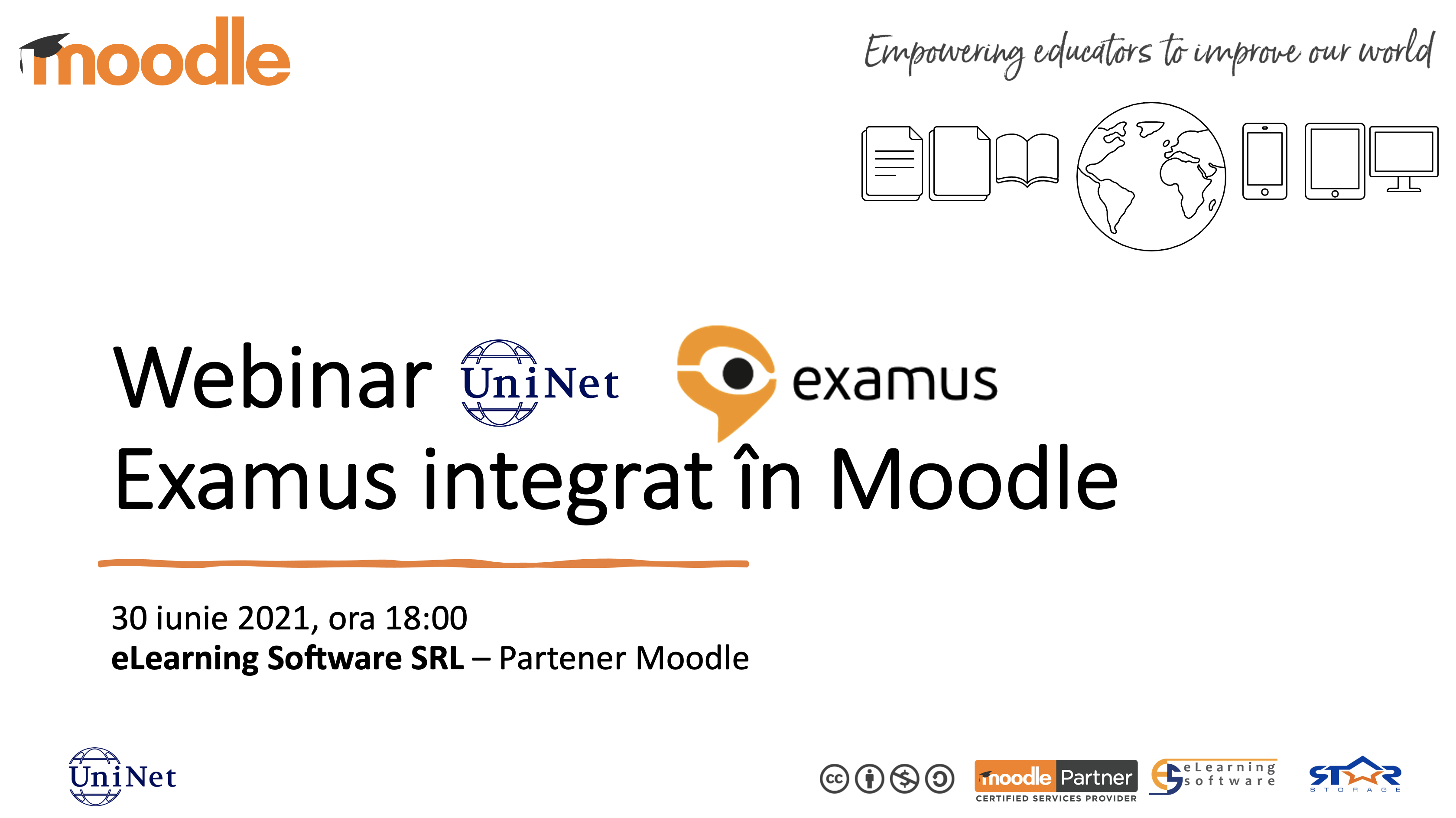 Webinar Examus integrat în Moodle